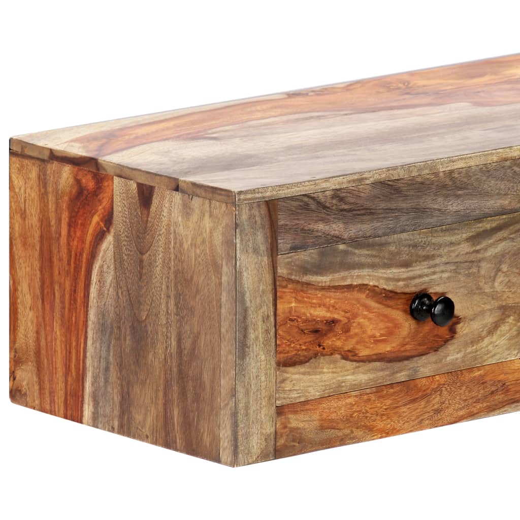 Seinäkonsolipöytä 100x25x20 cm täysi seesampuu - Sisustajankoti.fi
