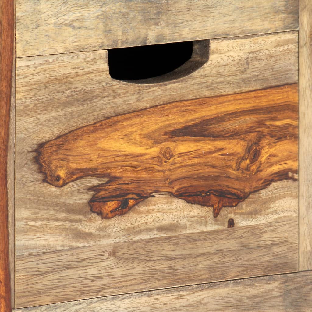 Senkki harmaa 100x30x50 cm täysi seesampuu - Sisustajankoti.fi