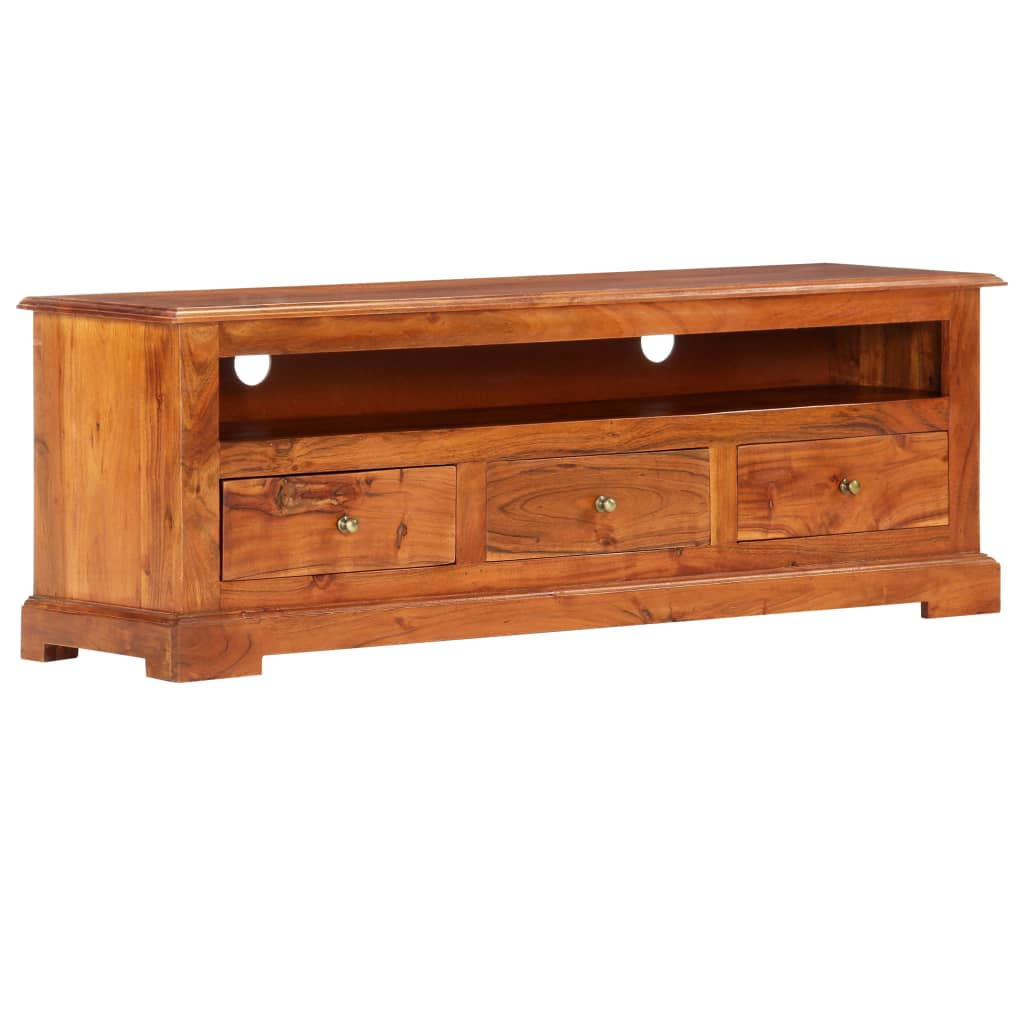 TV-taso 120x30x40 cm täysi akaasiapuu - Sisustajankoti.fi