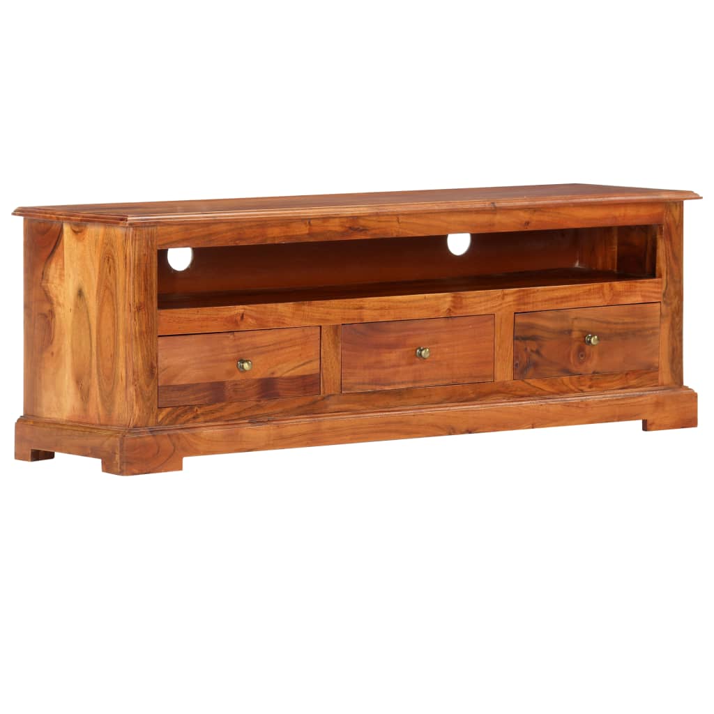 TV-taso 120x30x40 cm täysi akaasiapuu - Sisustajankoti.fi