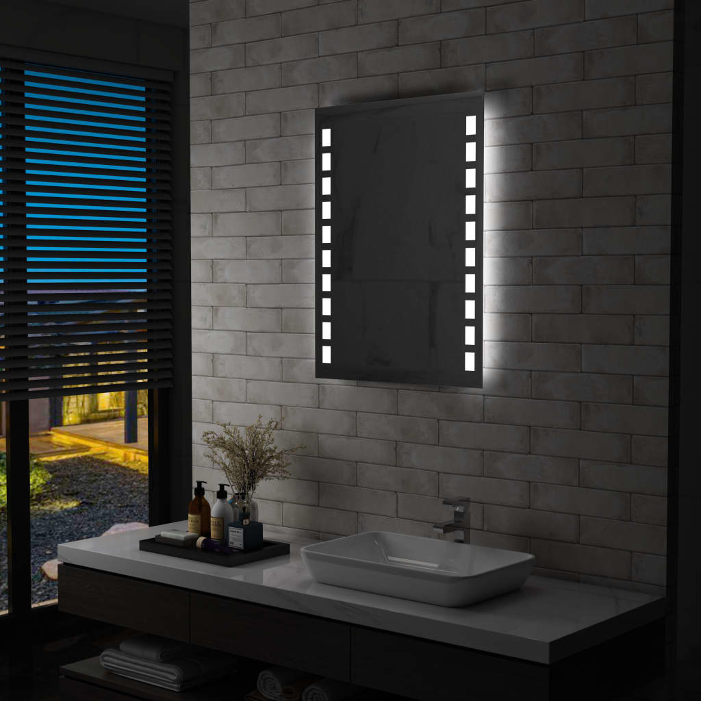 Kylpyhuoneen LED-seinäpeili 60x80 cm - Sisustajankoti.fi