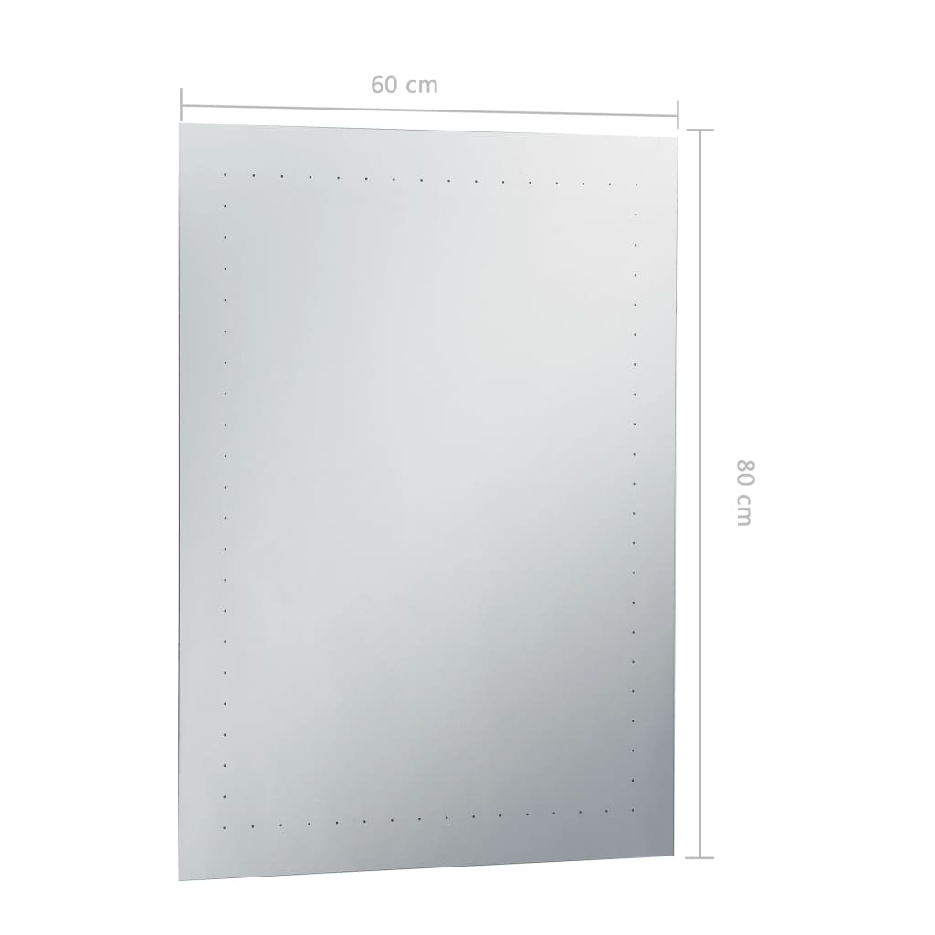 Kylpyhuoneen LED-seinäpeili 60x80 cm - Sisustajankoti.fi