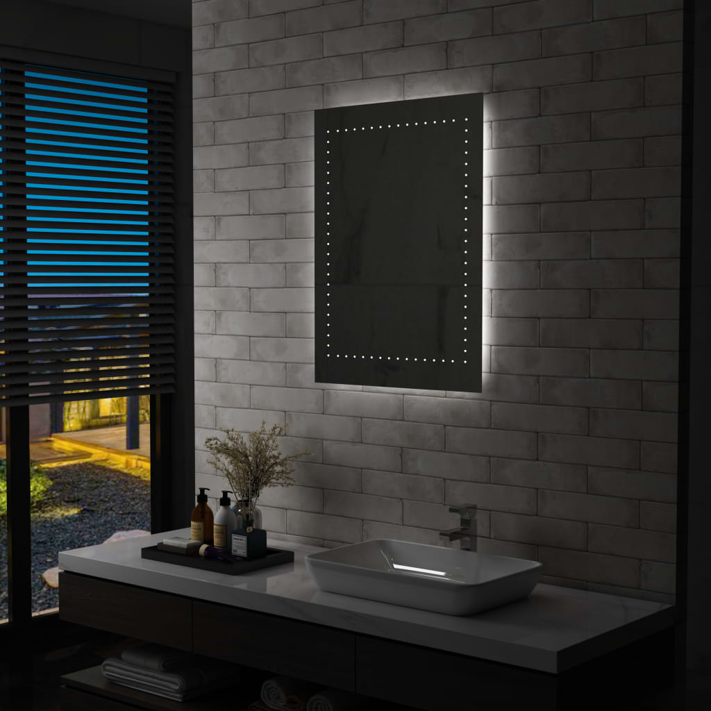Kylpyhuoneen LED-seinäpeili 60x80 cm - Sisustajankoti.fi