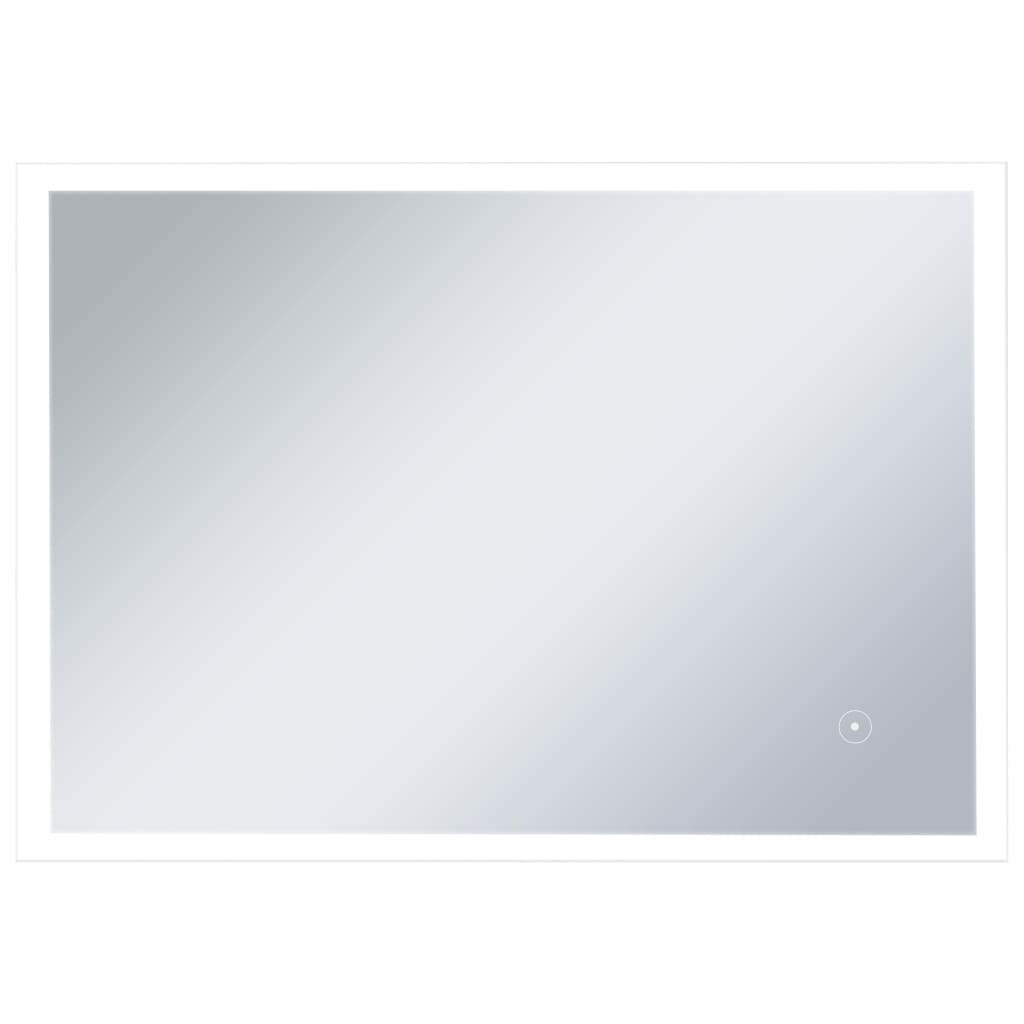 Kylpyhuoneen LED-seinäpeili kosketussensorilla 100x60 cm - Sisustajankoti.fi