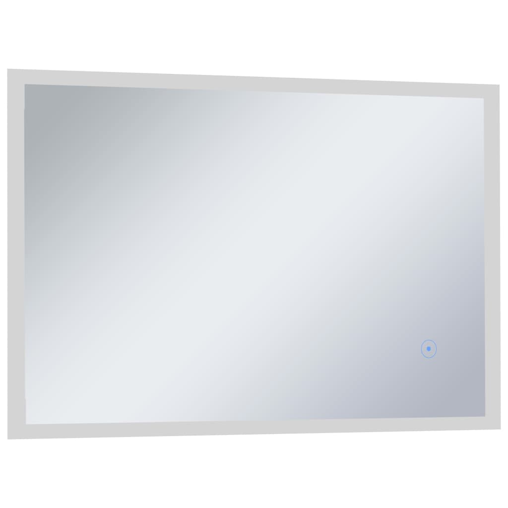 Kylpyhuoneen LED-seinäpeili kosketussensorilla 100x60 cm - Sisustajankoti.fi