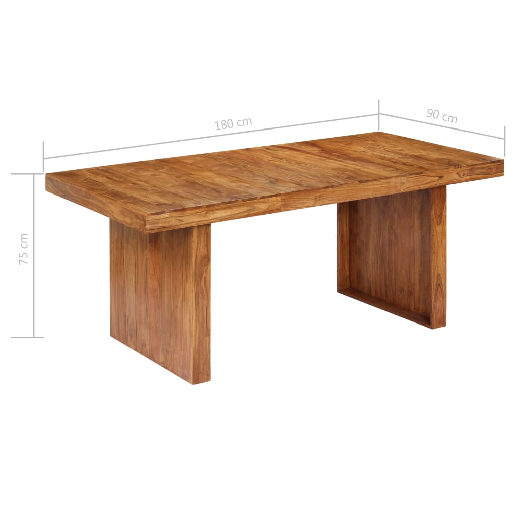Ruokapöytä 180x90x75 cm akaasiapuu - Sisustajankoti.fi