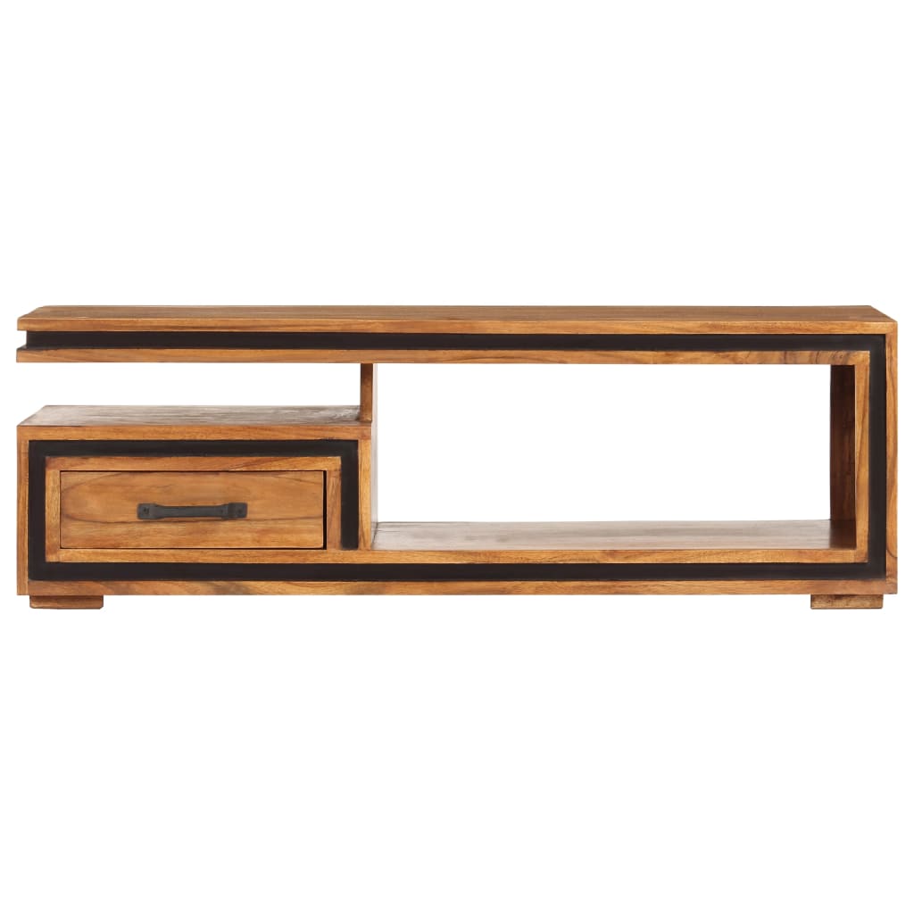 Sohvapöytä 100x45x33 cm täysi akaasiapuu - Sisustajankoti.fi