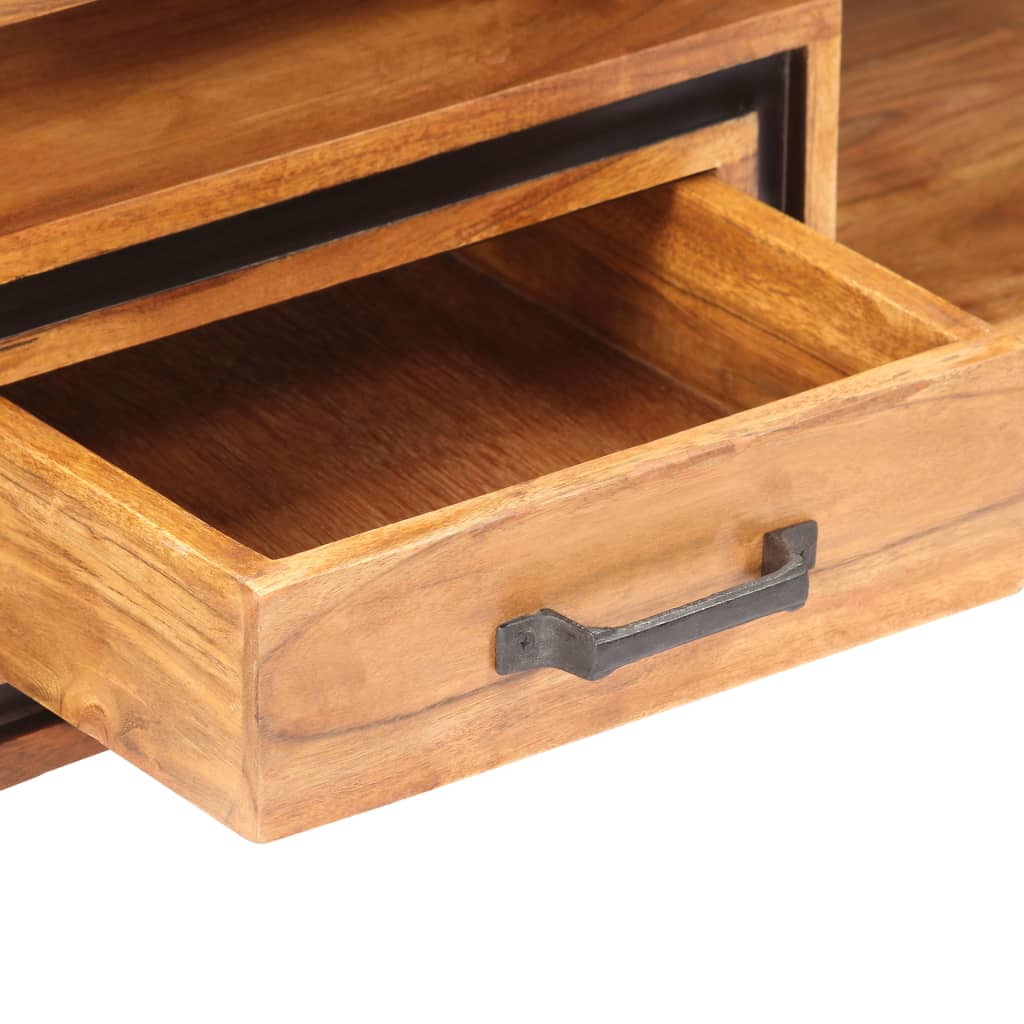 Sohvapöytä 100x45x33 cm täysi akaasiapuu - Sisustajankoti.fi