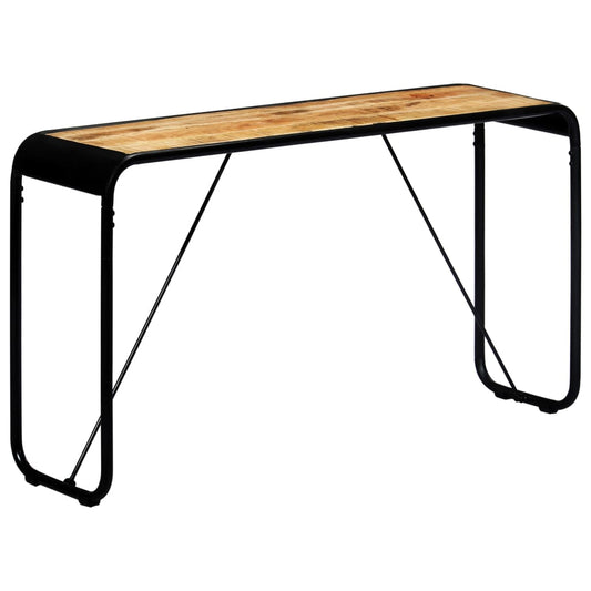 Konsolipöytä 140x35x76 cm täysi karkea mangopuu - Sisustajankoti.fi