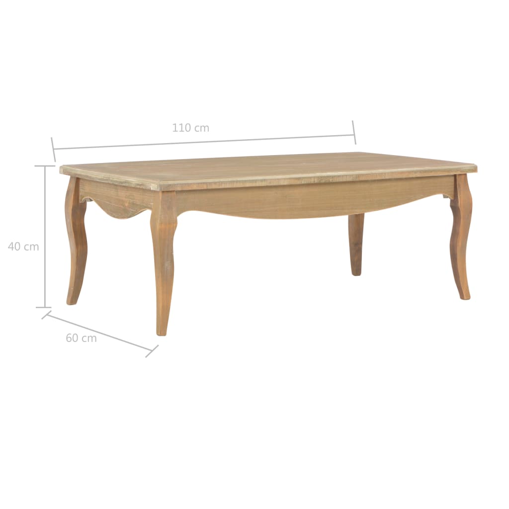 Sohvapöytä 110x60x40 cm täysi mänty - Sisustajankoti.fi