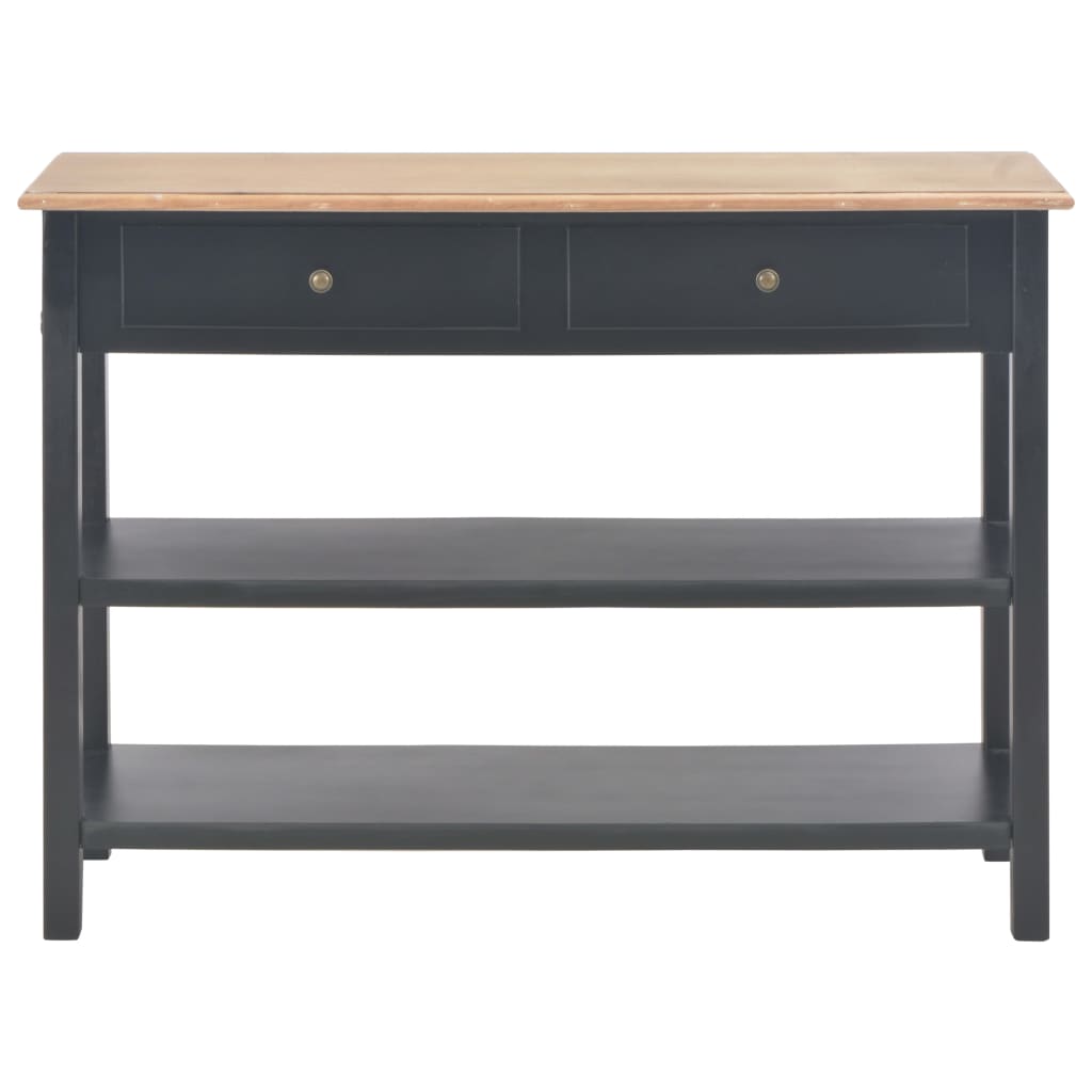 Sivupöytä musta 110x35x80 cm MDF - Sisustajankoti.fi
