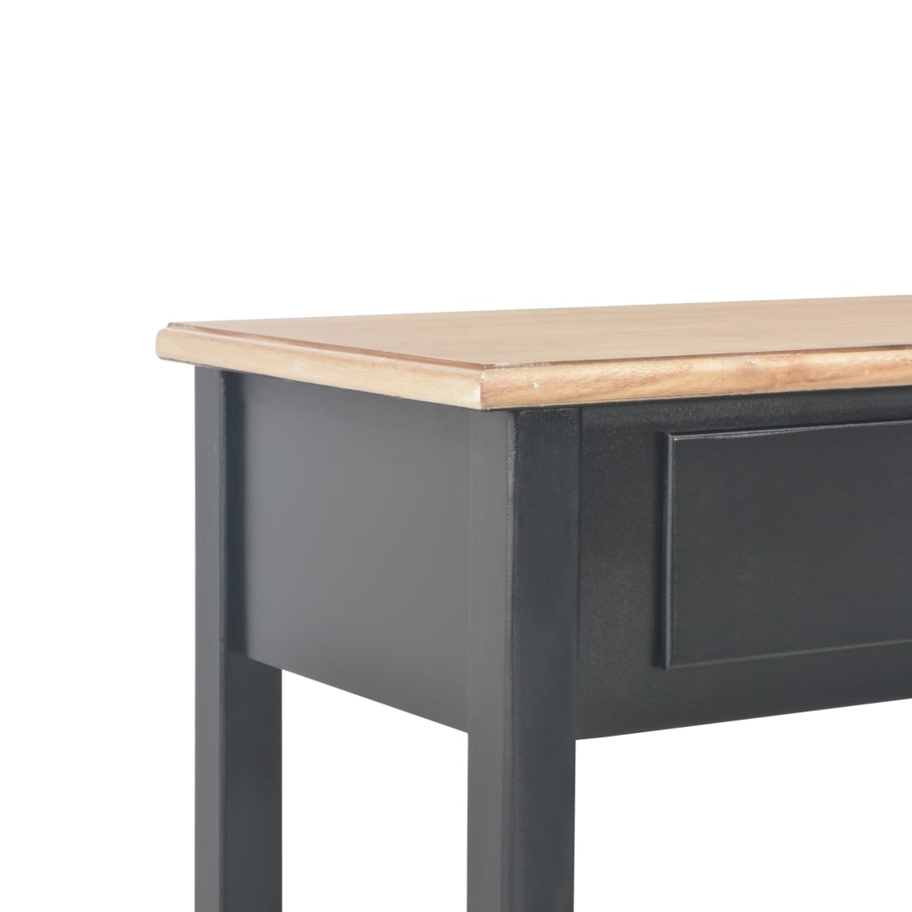 Sivupöytä musta 110x35x80 cm MDF - Sisustajankoti.fi