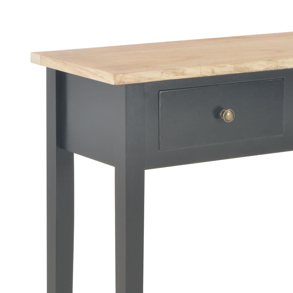 Meikkipöytä musta 79x30x74 cm puu - Sisustajankoti.fi