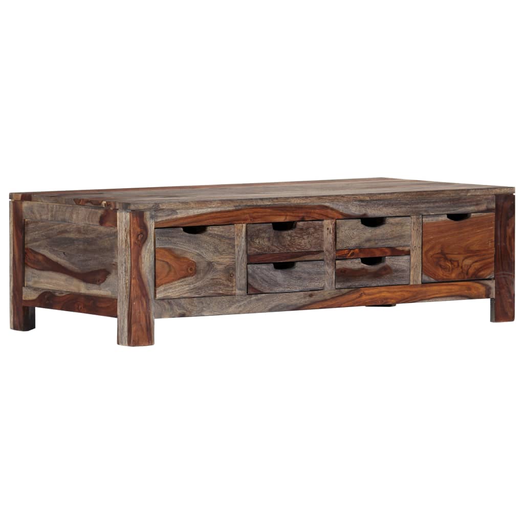 Sohvapöytä harmaa 100x55x30 cm täysi seesampuu - Sisustajankoti.fi