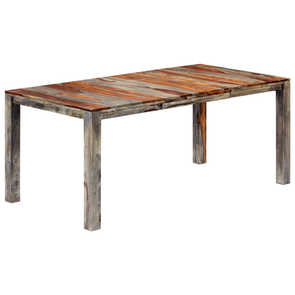 Ruokapöytä harmaa 180x90x76 cm täysi seesampuu - Sisustajankoti.fi