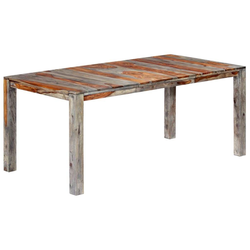 Ruokapöytä harmaa 180x90x76 cm täysi seesampuu - Sisustajankoti.fi