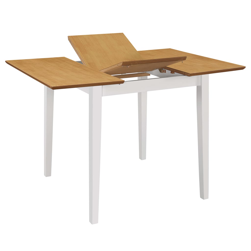 Jatkettava ruokapöytä valkoinen (80-120)x80x74 cm MDF - Sisustajankoti.fi