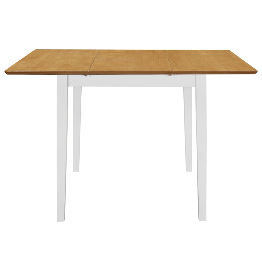 Jatkettava ruokapöytä valkoinen (80-120)x80x74 cm MDF - Sisustajankoti.fi