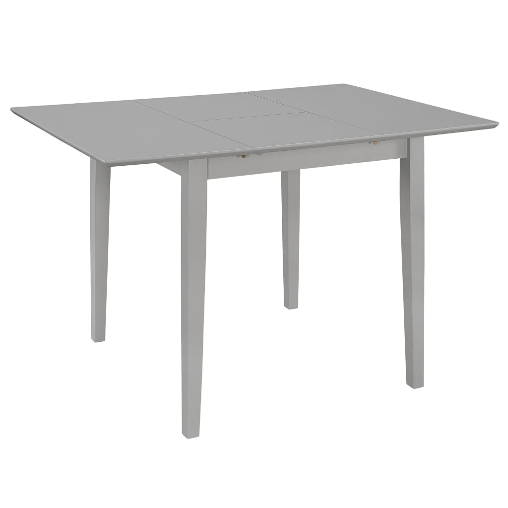 Jatkettava ruokapöytä harmaa (80-120)x80x74 cm MDF - Sisustajankoti.fi