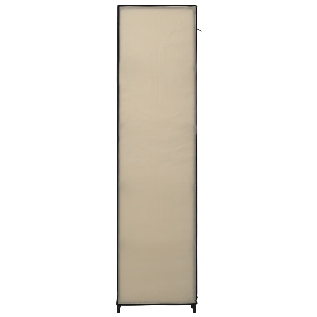 Kokoontaitettavat vaatekaapit 2 kpl kerma 110x45x175 cm kangas - Sisustajankoti.fi