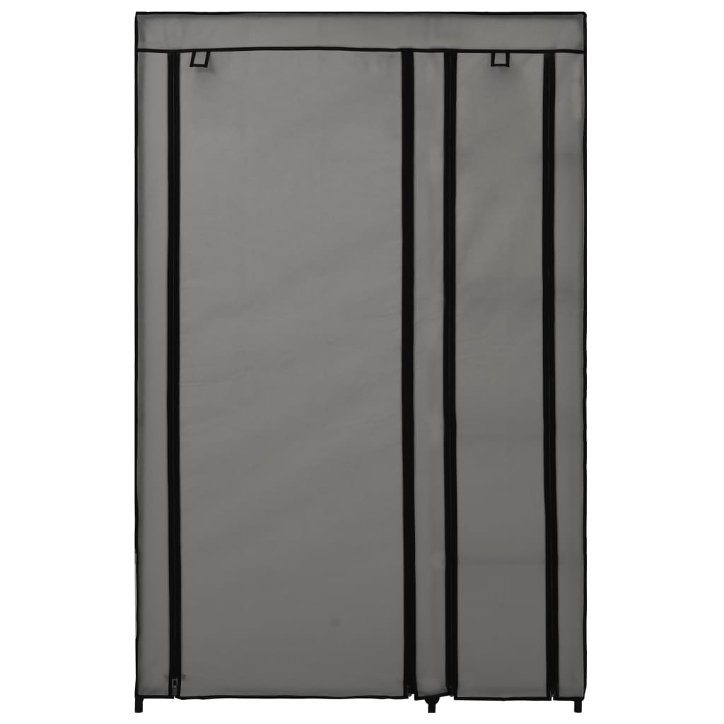 Kokoontaitettavat vaatekaapit 2 kpl harmaa 110x45x175 cm kangas - Sisustajankoti.fi