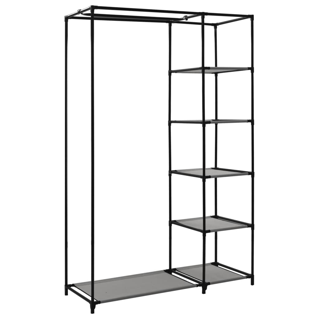 Kokoontaitettavat vaatekaapit 2 kpl harmaa 110x45x175 cm kangas - Sisustajankoti.fi