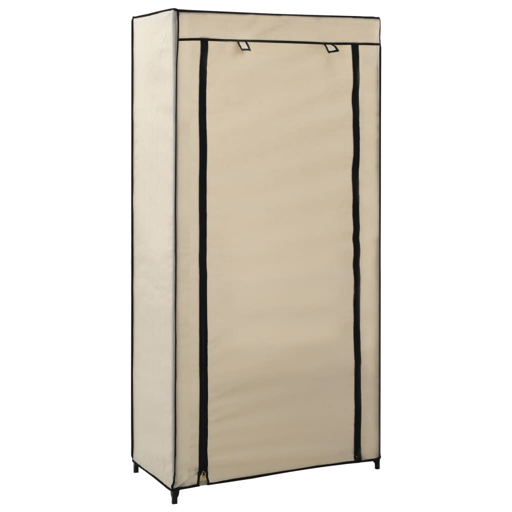Kenkäkaappi suojalla kerma 58x28x106 cm kangas - Sisustajankoti.fi