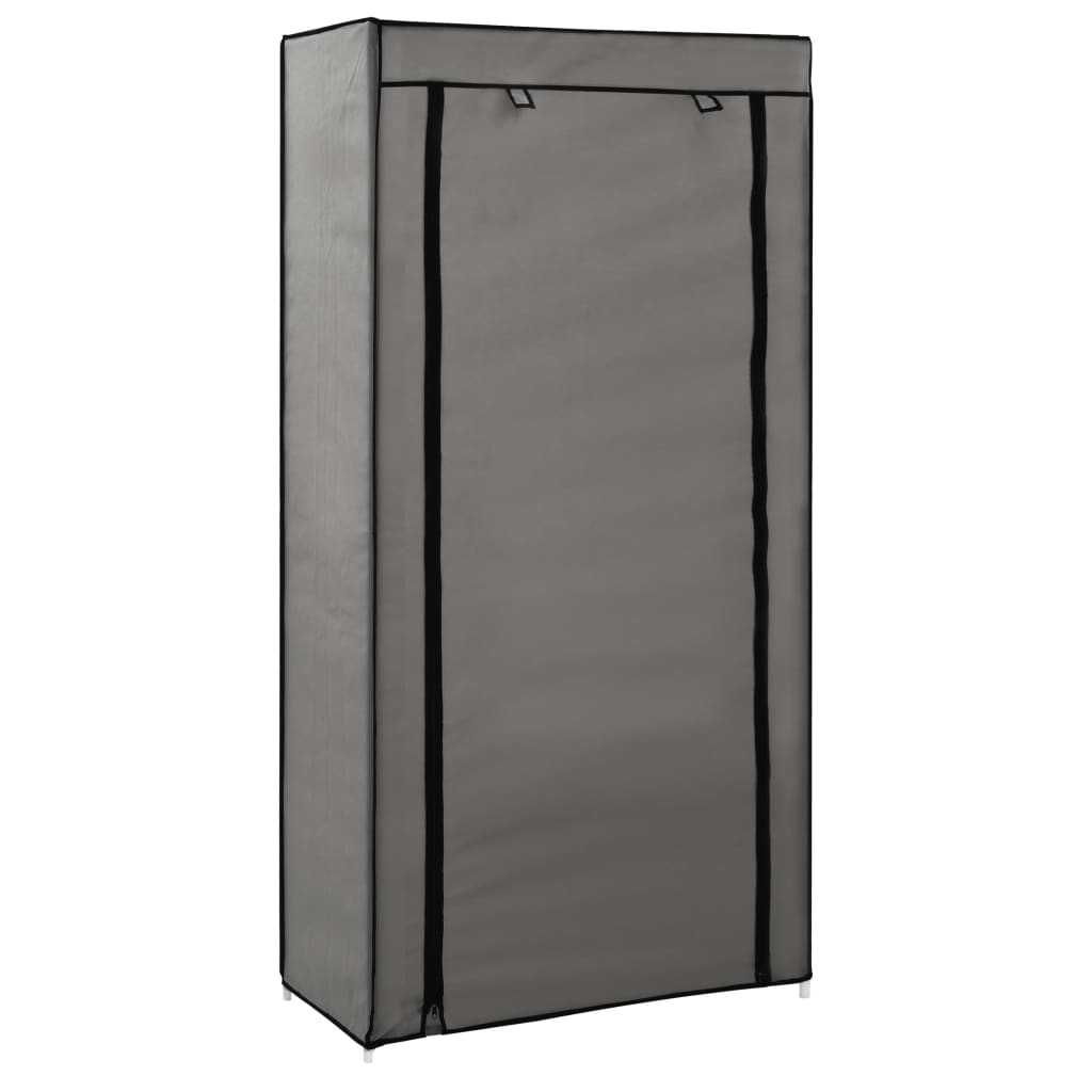 Kenkäkaappi suojalla harmaa 58x28x106 cm kangas - Sisustajankoti.fi