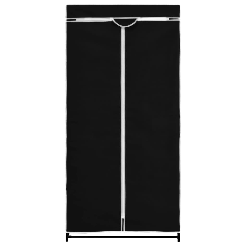 Vaatekaappi musta 75x50x160 cm - Sisustajankoti.fi