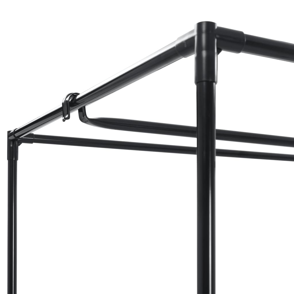 Vaatekaappi musta 75x50x160 cm - Sisustajankoti.fi