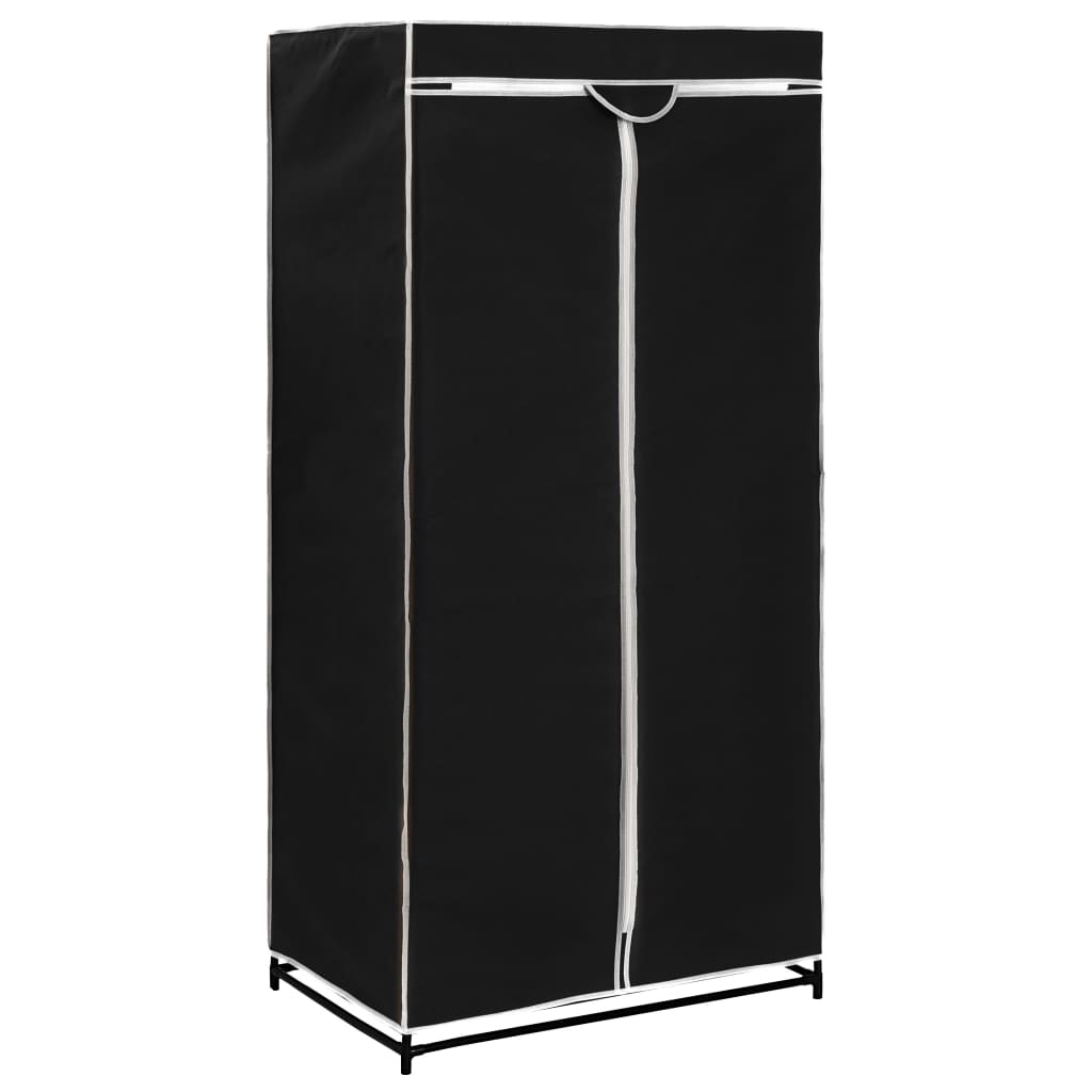 Vaatekaapit 2 kpl musta 75x50x160 cm - Sisustajankoti.fi