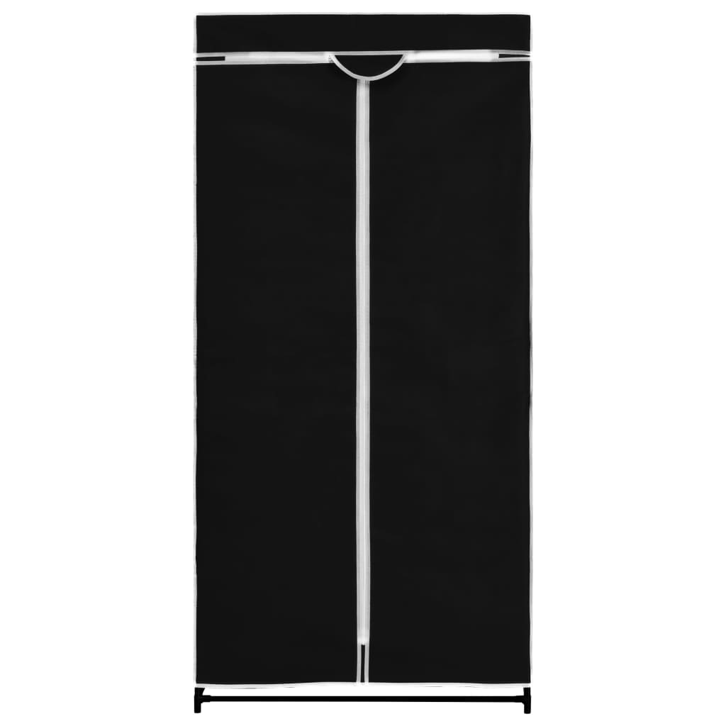 Vaatekaapit 2 kpl musta 75x50x160 cm - Sisustajankoti.fi