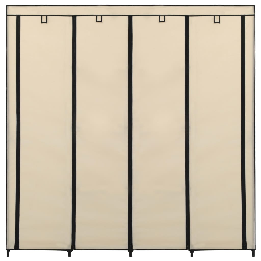 Vaatekaappi 4 lokerolla kerma 175x45x170 cm - Sisustajankoti.fi