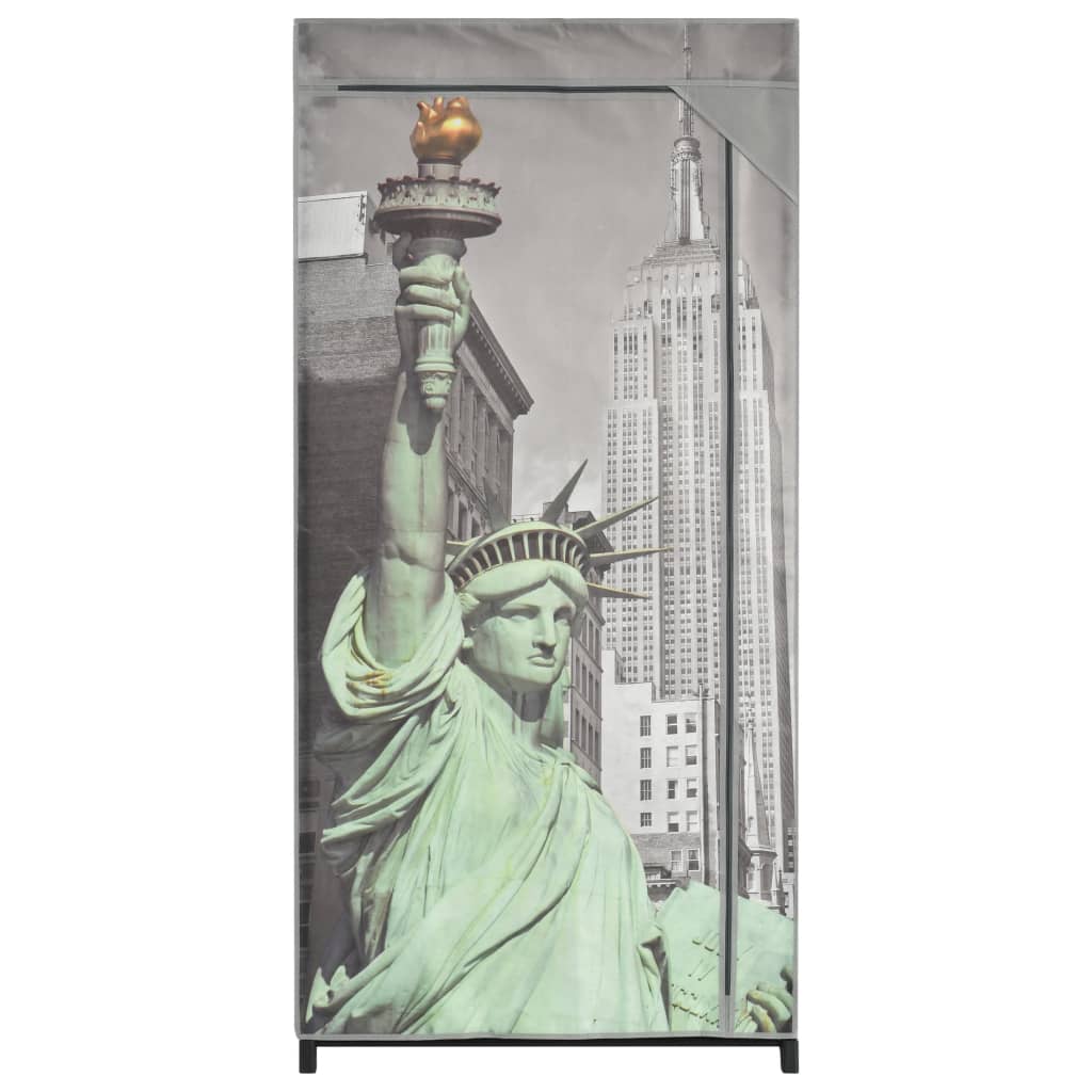 Vaatekaappi New York 75x45x160 cm kangas - Sisustajankoti.fi
