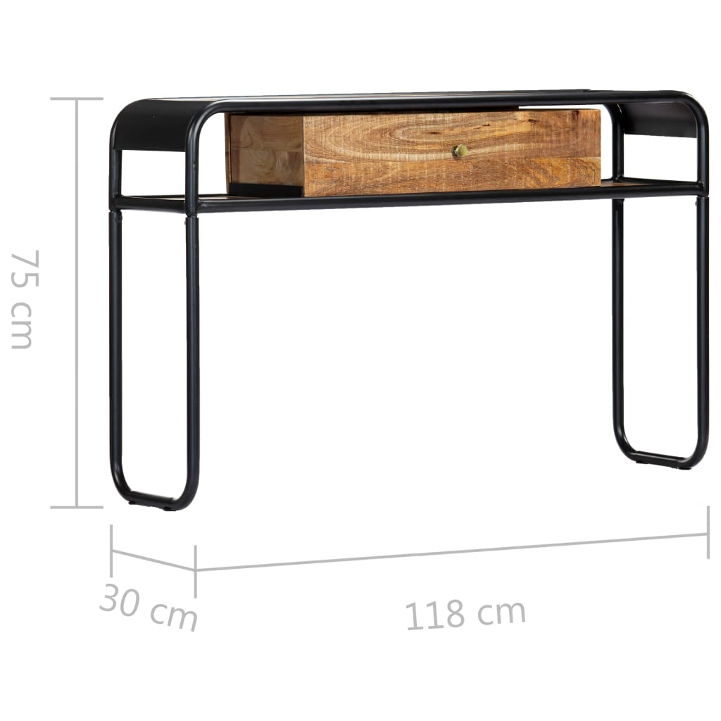 Konsolipöytä 118x30x75 cm mangopuu - Sisustajankoti.fi