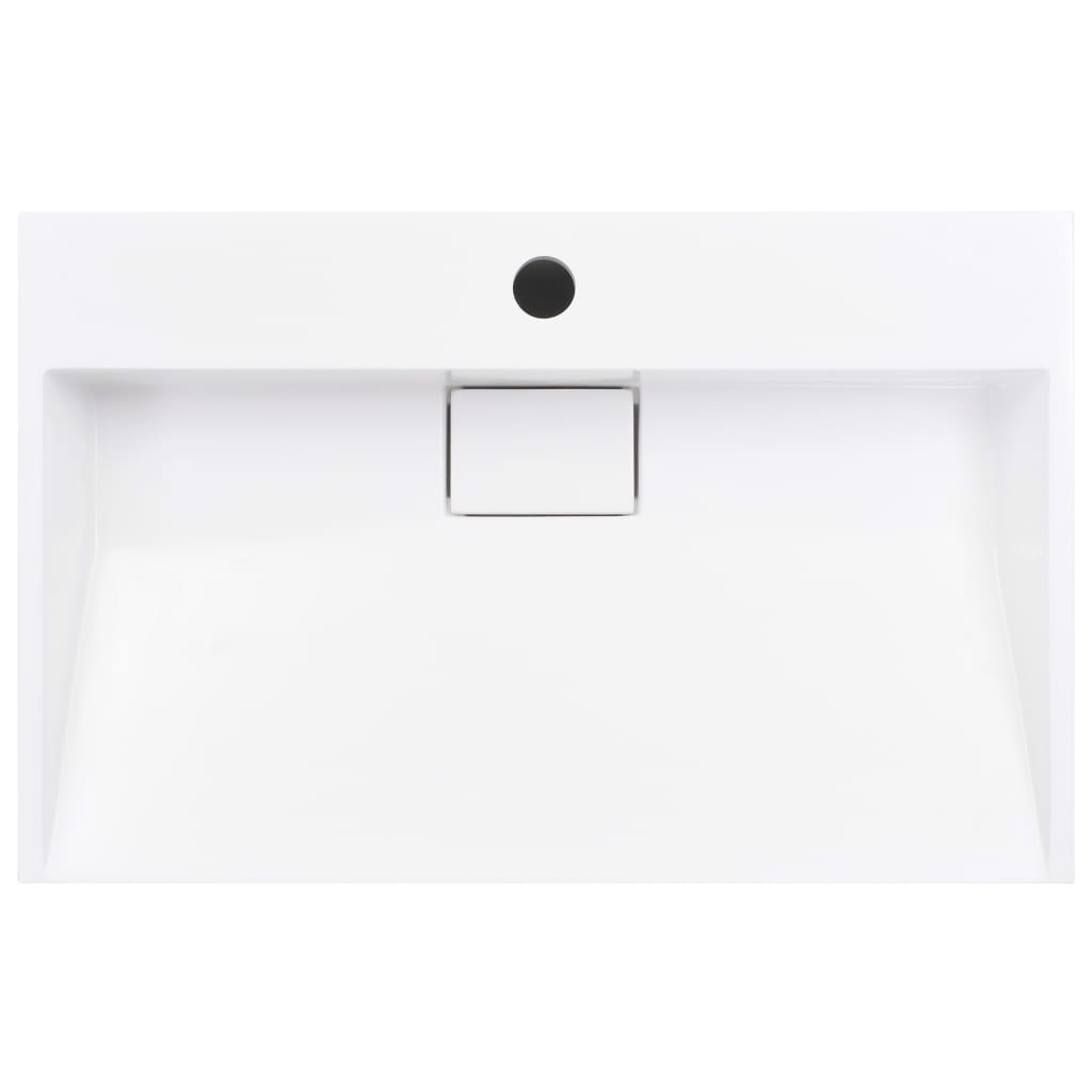 Pesuallas 60x38x11 cm mineraali-/marmorivalu valkoinen - Sisustajankoti.fi
