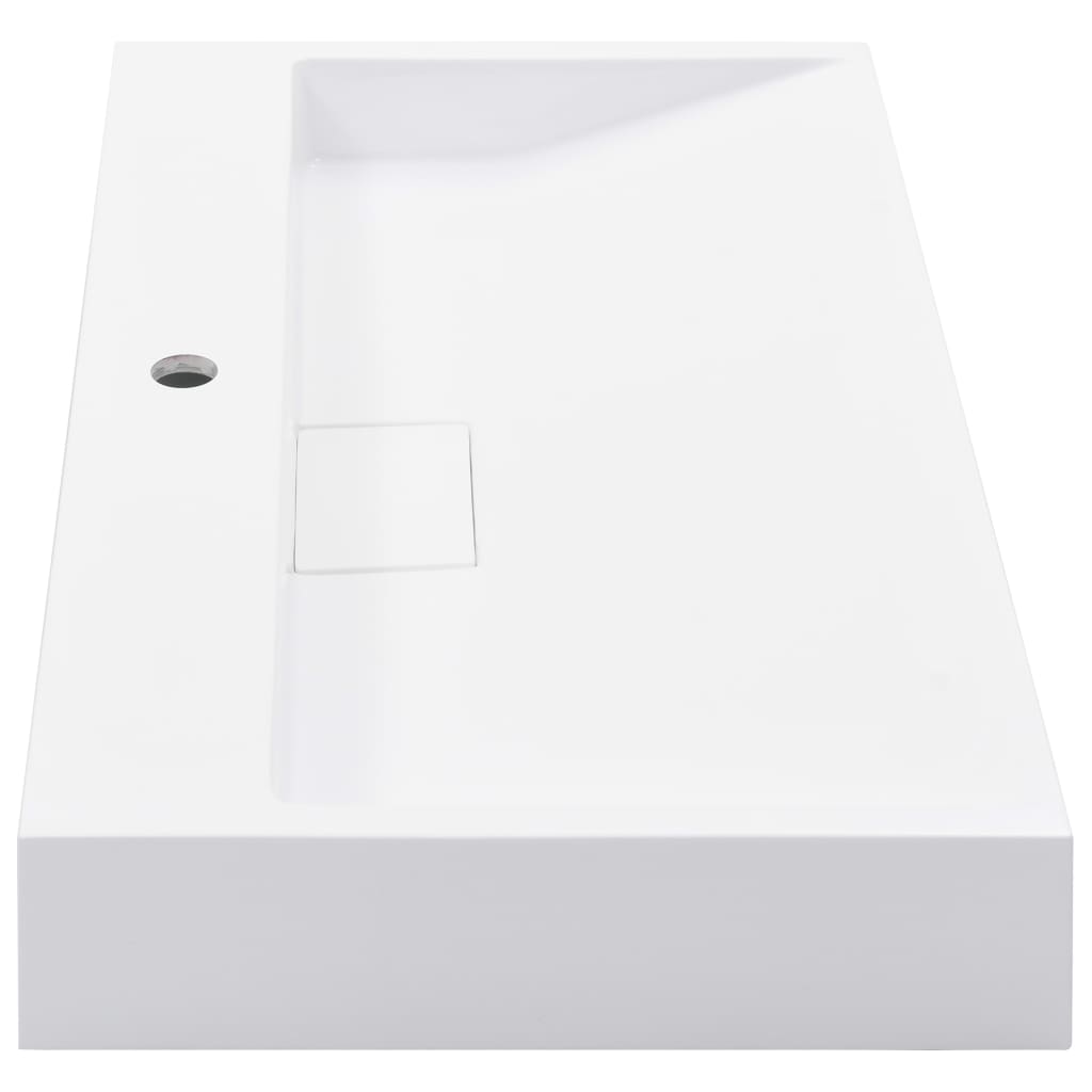 Pesuallas 80x46x11 cm mineraali-/marmorivalu valkoinen - Sisustajankoti.fi