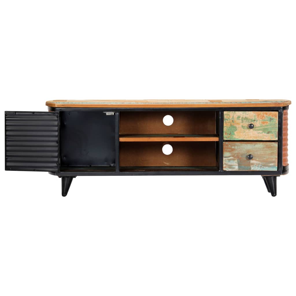 TV-taso 120x30x45 cm täysi kierrätetty puu - Sisustajankoti.fi