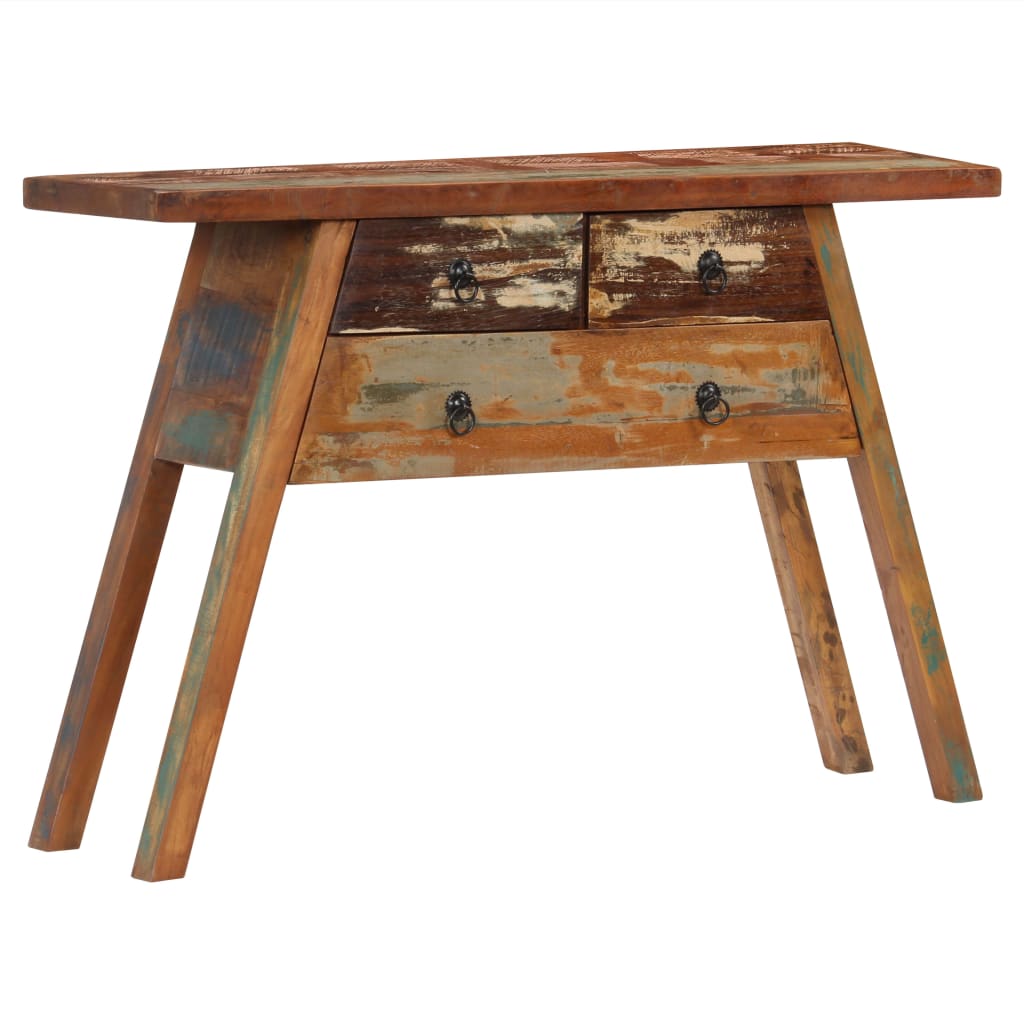 Konsolipöytä 110x30x75 cm kierrätetty täyspuu - Sisustajankoti.fi
