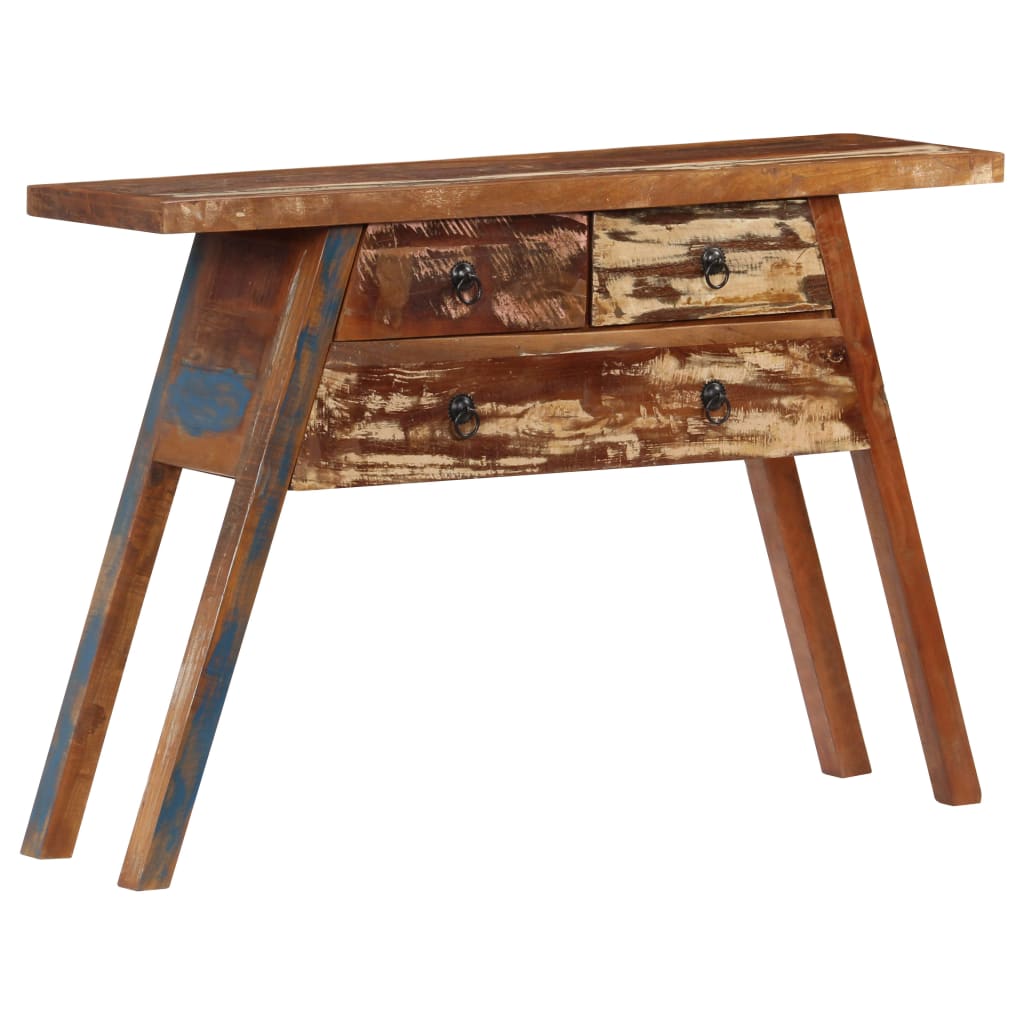 Konsolipöytä 110x30x75 cm kierrätetty täyspuu - Sisustajankoti.fi