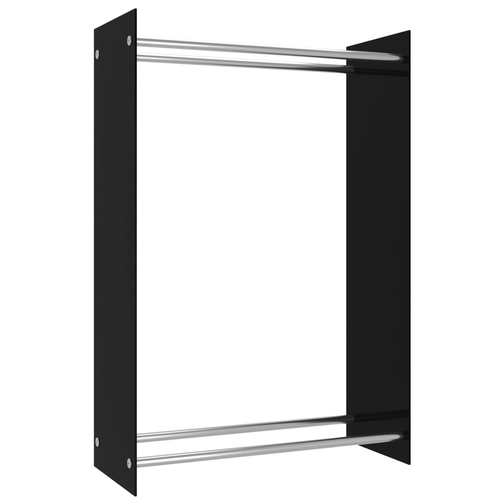 Polttopuuteline musta 80x35x120 cm lasi - Sisustajankoti.fi