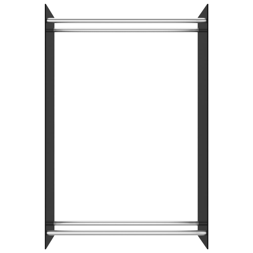 Polttopuuteline musta 80x35x120 cm lasi - Sisustajankoti.fi