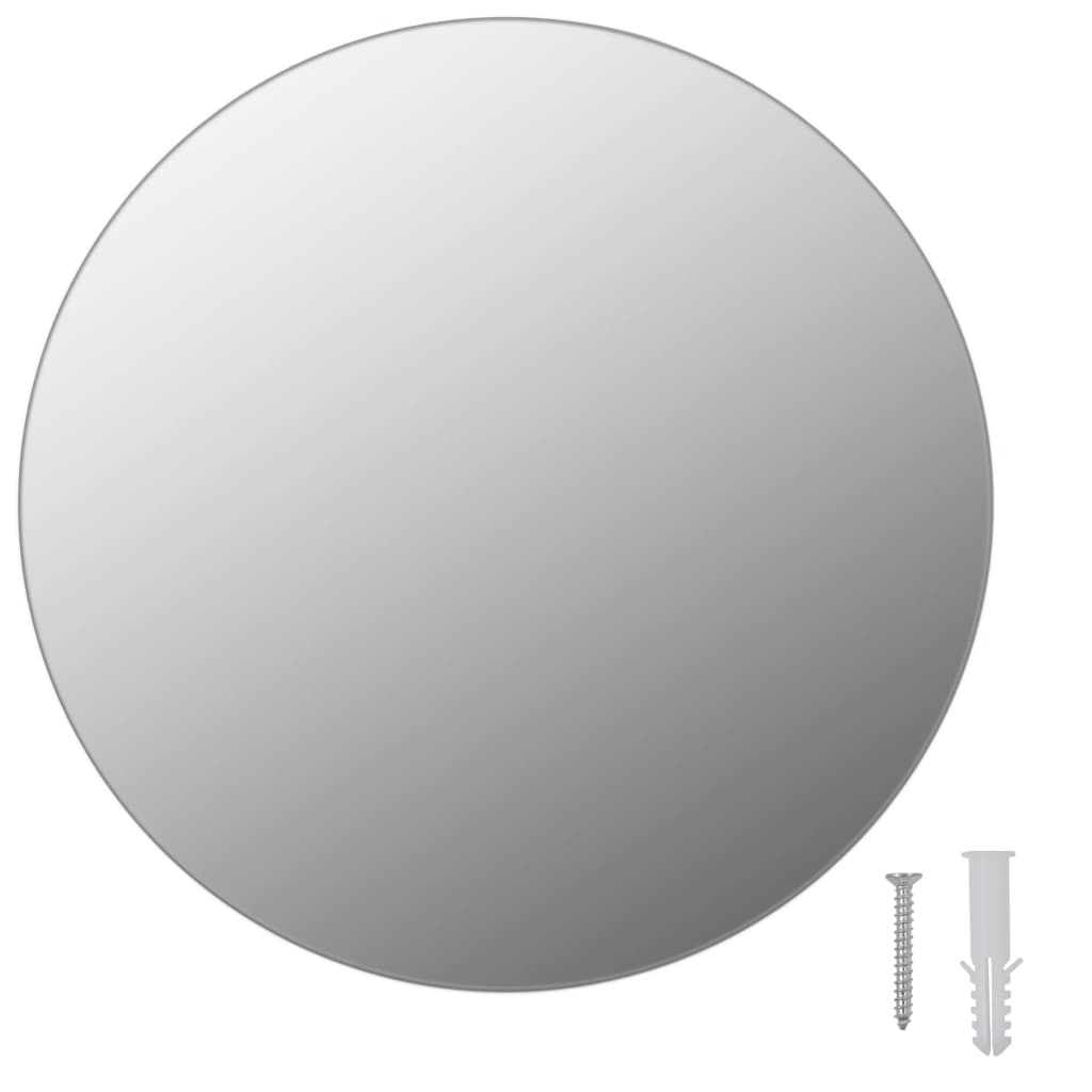 Kehyksetön peili pyöreä 30 cm lasi - Sisustajankoti.fi