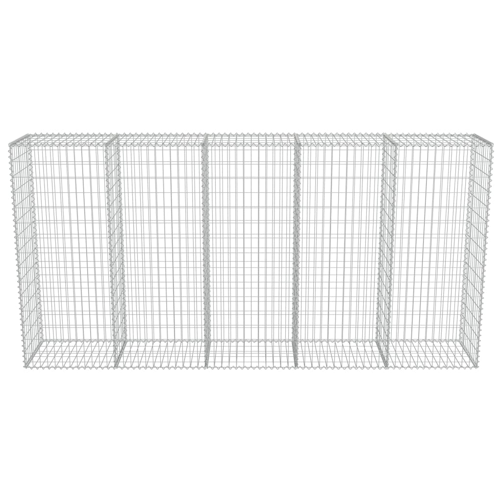 Gabionseinä kansilla galvanoitu teräs 300x50x150 cm - Sisustajankoti.fi