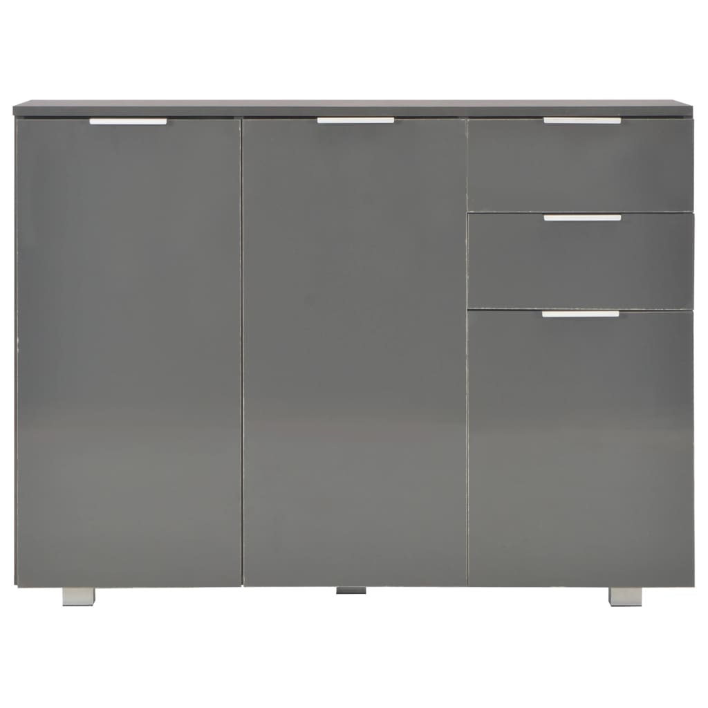 Senkki korkeakiilto harmaa 107x35x76 cm - Sisustajankoti.fi