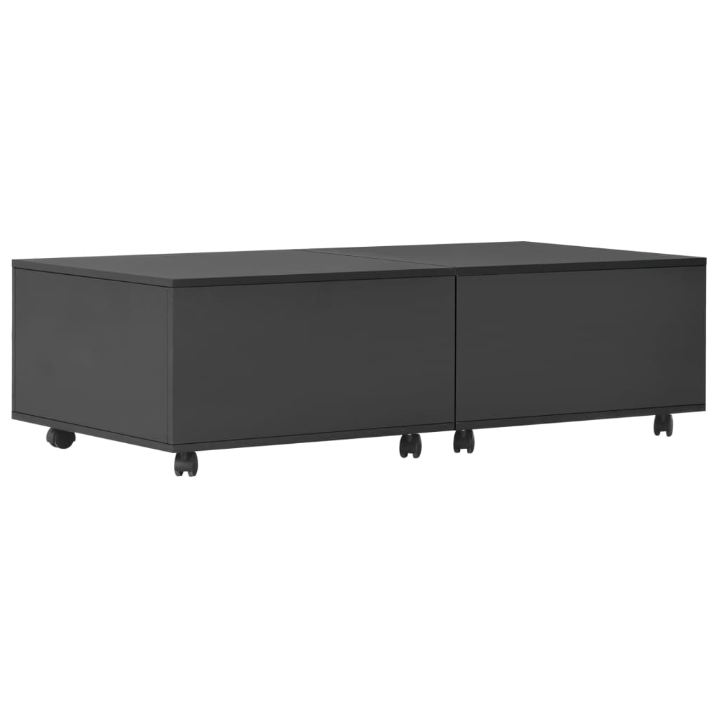 Sohvapöytä korkeakiilto musta 120x60x35 cm - Sisustajankoti.fi