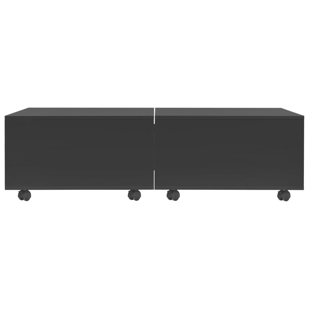 Sohvapöytä korkeakiilto musta 120x60x35 cm - Sisustajankoti.fi