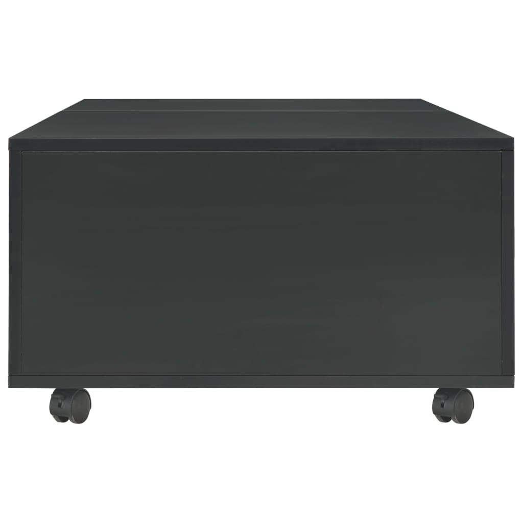 Sohvapöytä korkeakiilto musta 120x60x35 cm - Sisustajankoti.fi