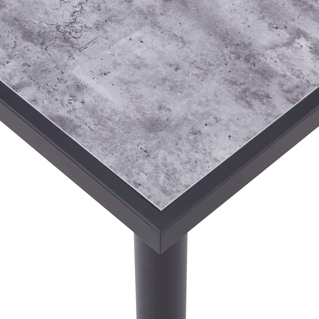 Ruokapöytä musta ja betoninharmaa 180x90x75 cm - Sisustajankoti.fi