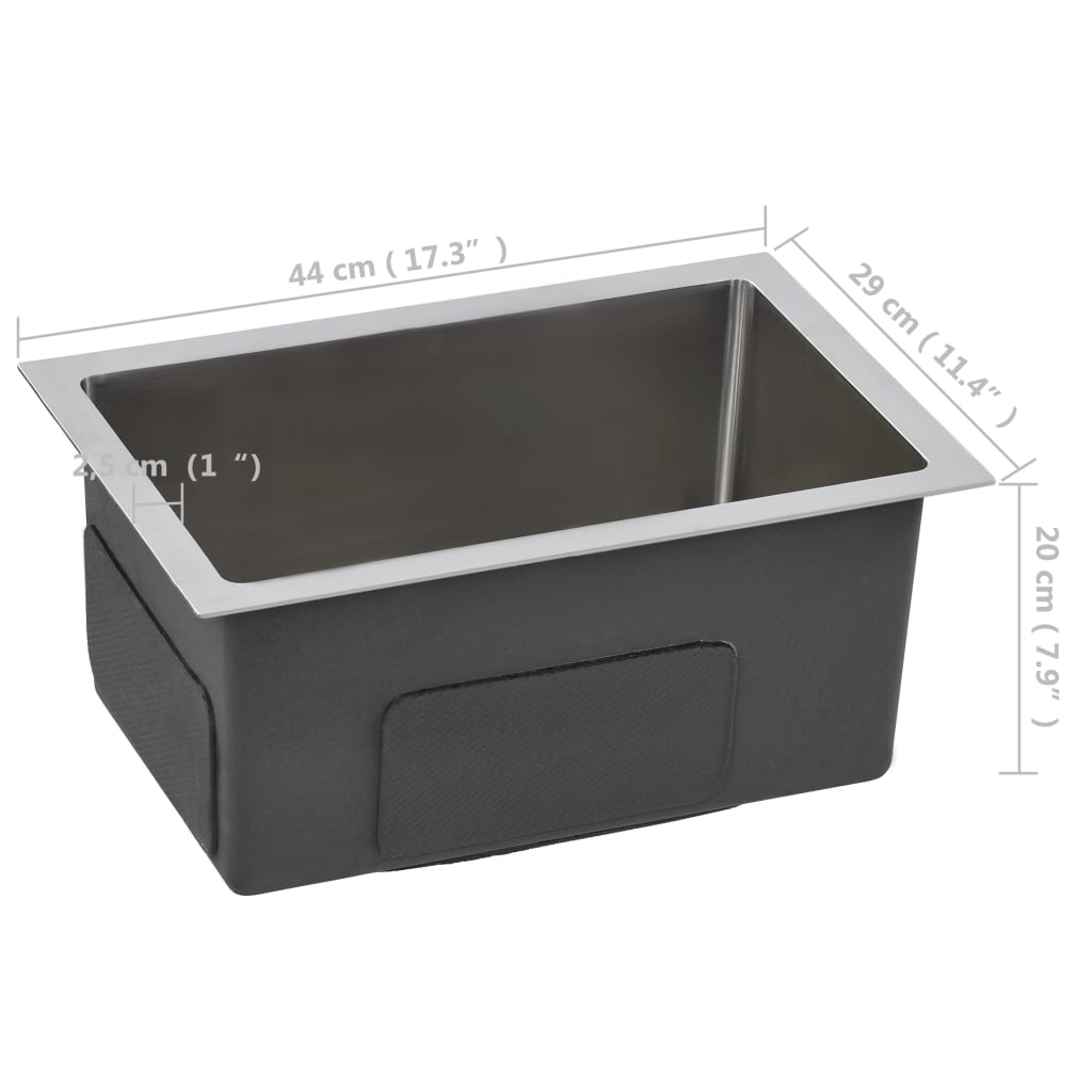 Käsintehty keittiön tiskiallas siivilällä ruostumaton teräs - Sisustajankoti.fi